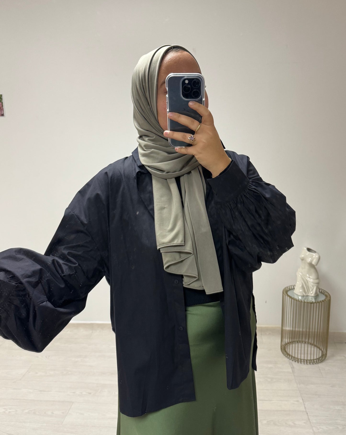 CHEMISE OVERSIZE NOIR