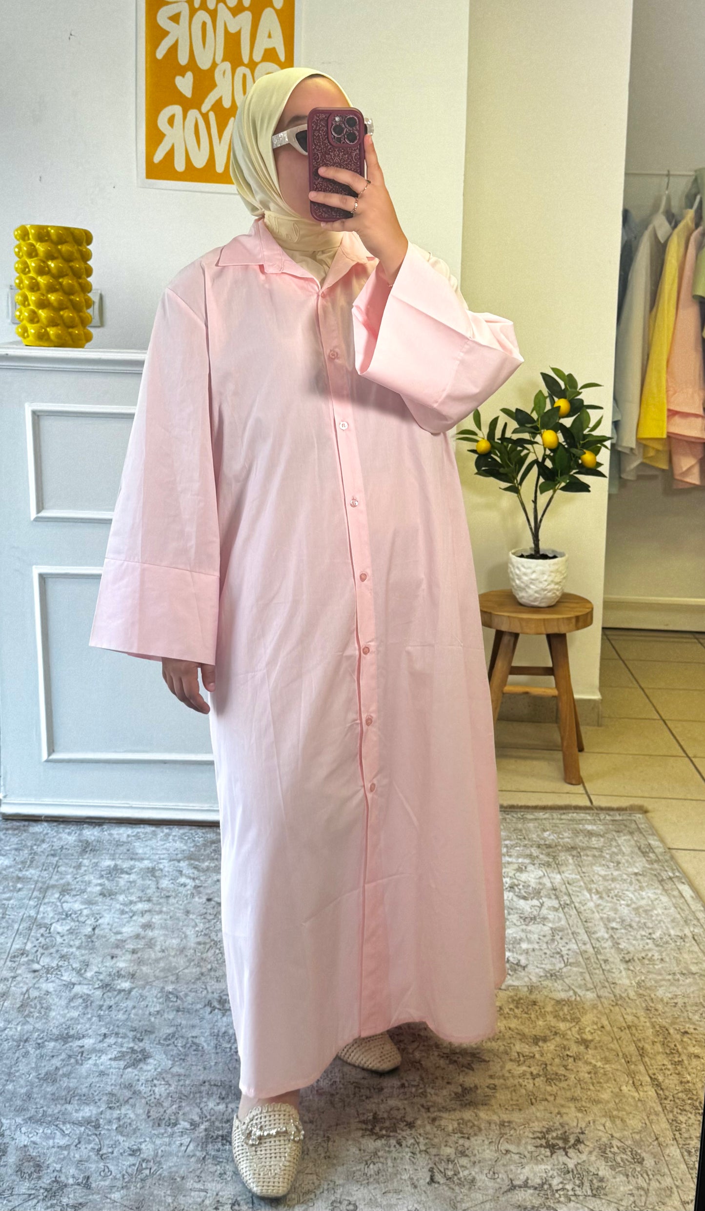ROBE BASIK - Rose