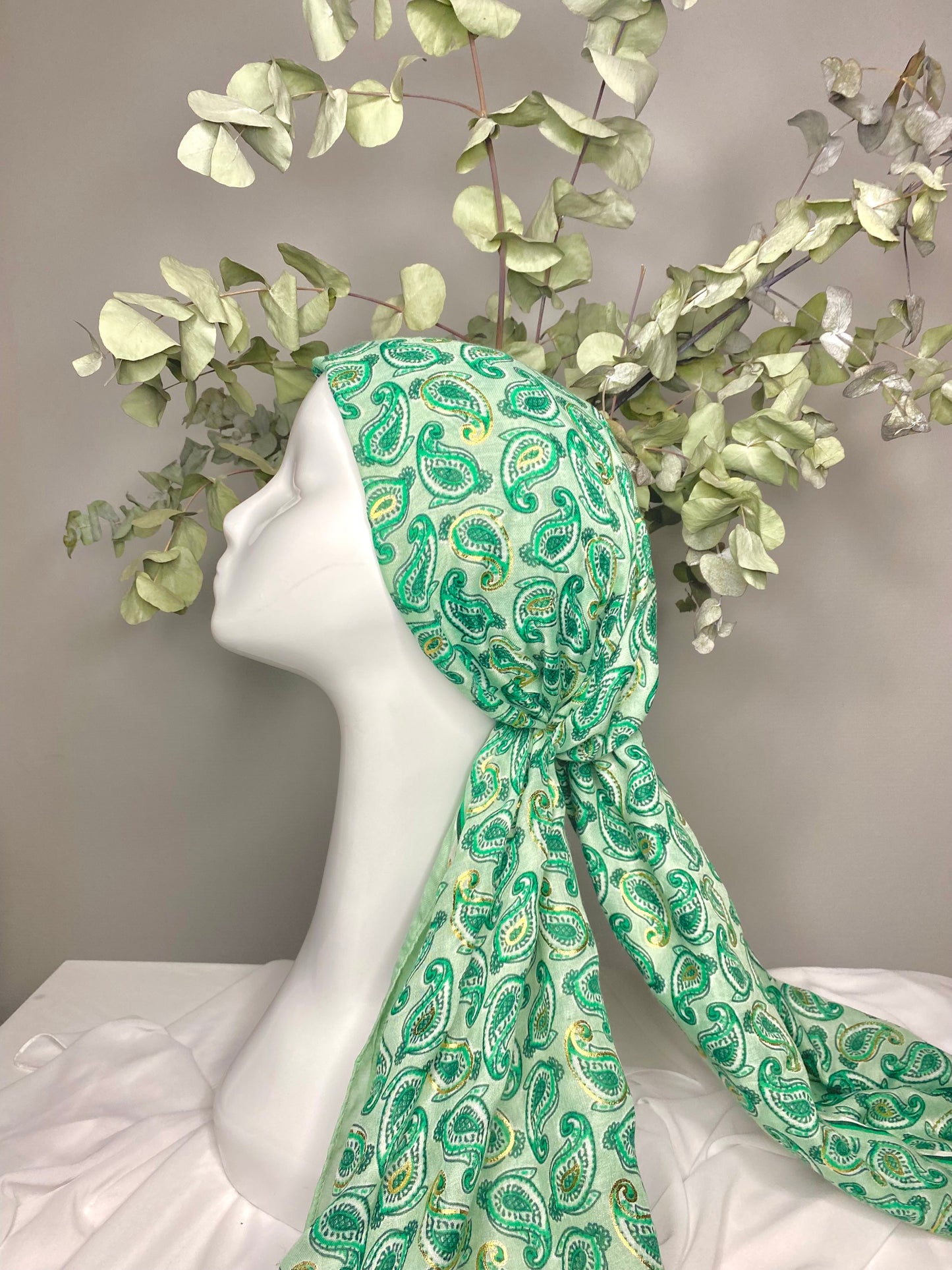 Imprimé vert et gold