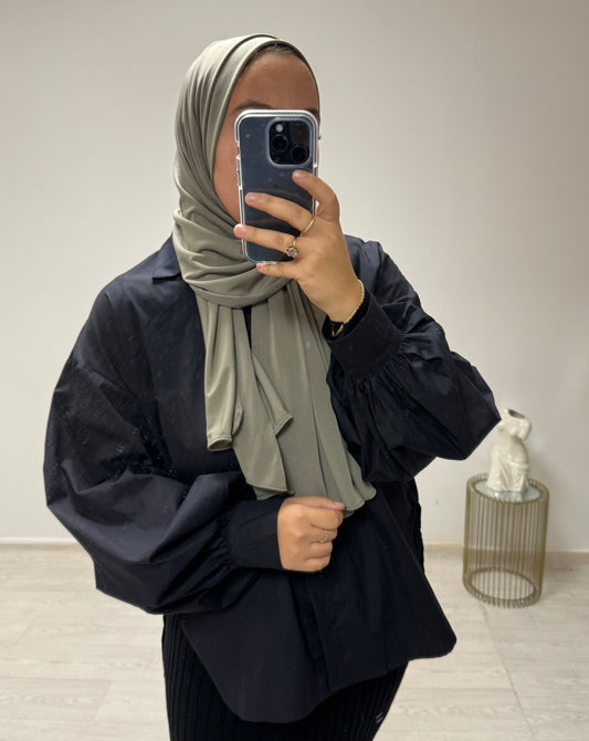 CHEMISE OVERSIZE NOIR