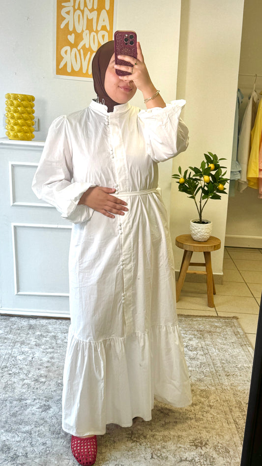 ROBE CAPRI- Blanche