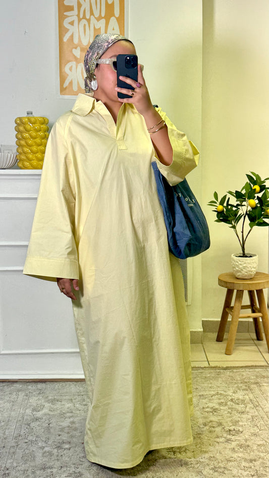 ROBE OVER - Jaune